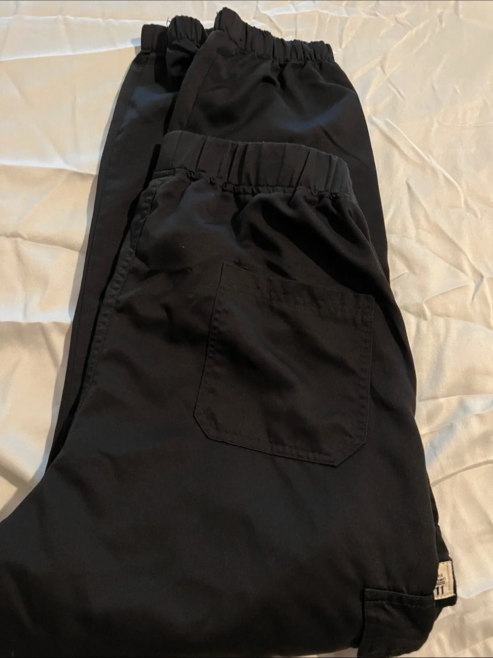 Scrubs Black Cargo Jogger Pants